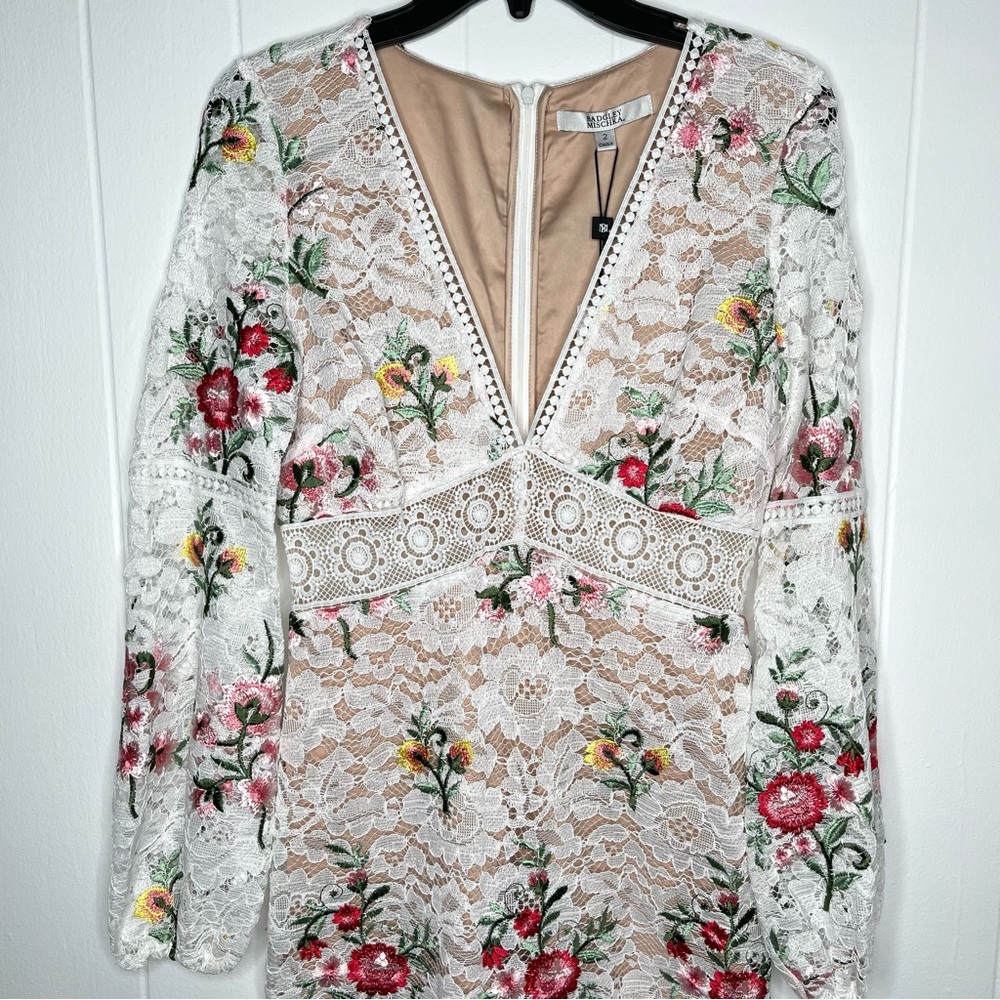 Badgley Mischka Lace Boho Cocktail Dress - Picture 7 of 12